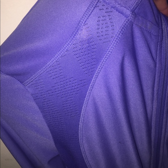 Purple Athletic long sleeve zip up - Picture 2 of 2